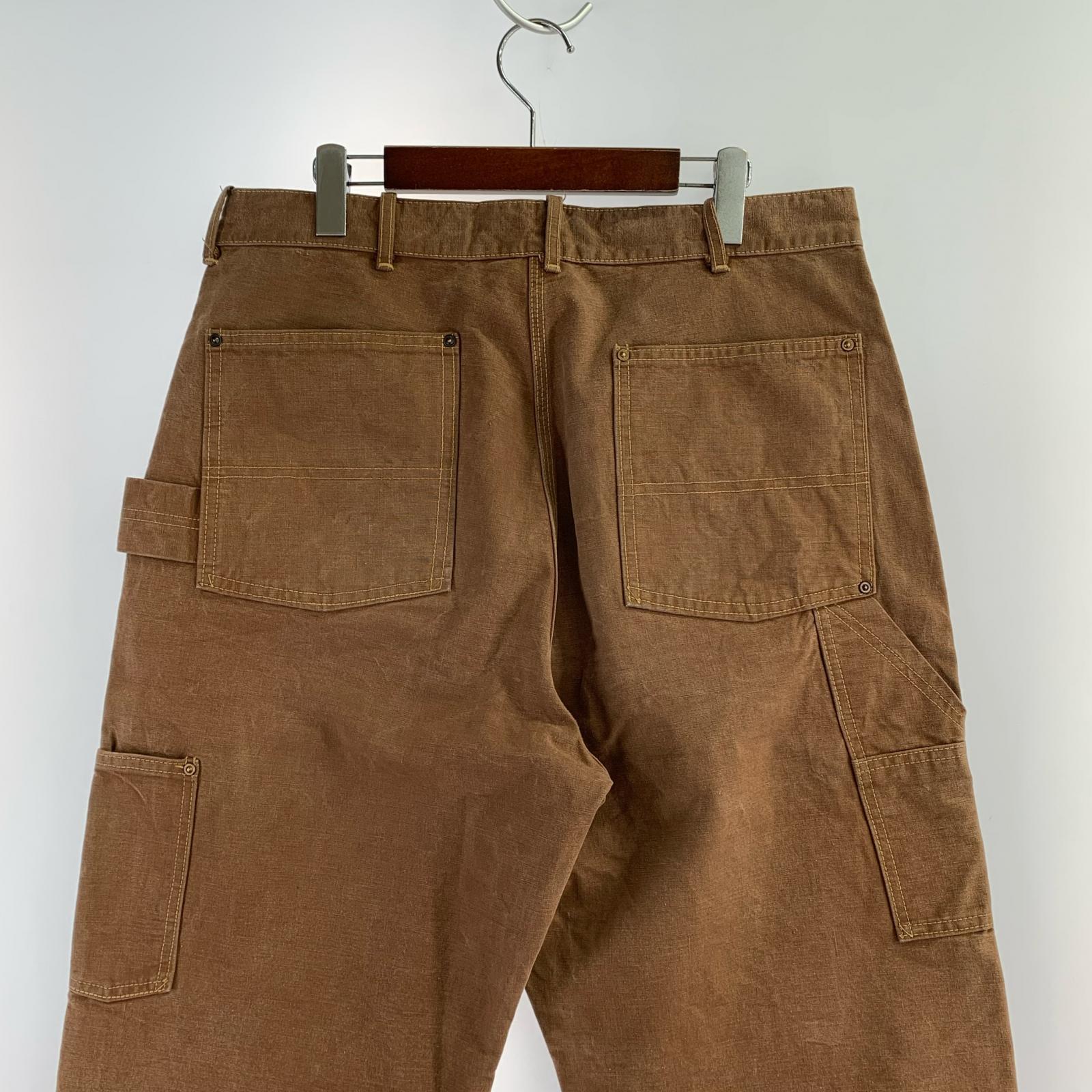 パンツ 40s 復刻 ハートタグ ダック ペインター 34×34 34 ブラウン