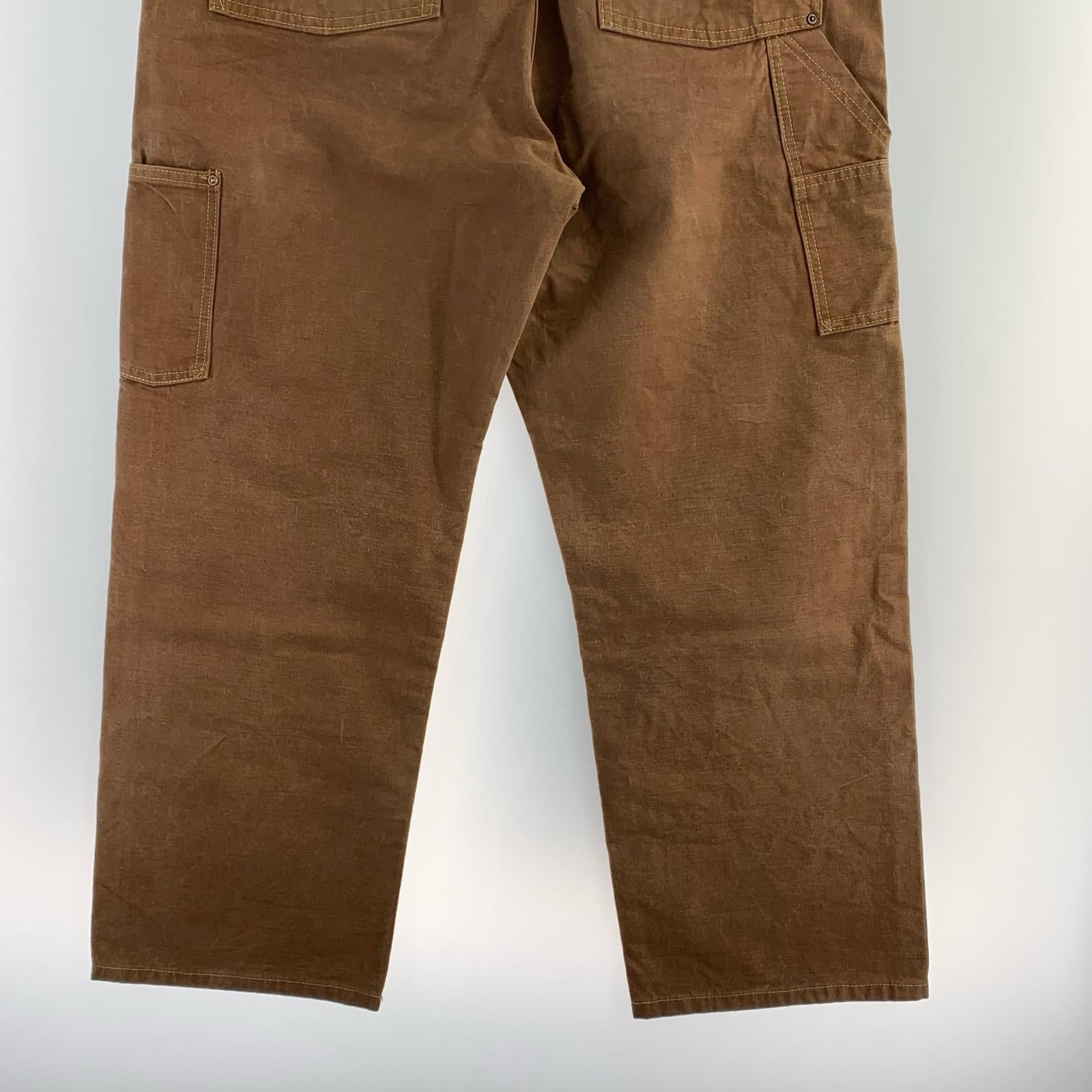 パンツ 40s 復刻 ハートタグ ダック ペインター 34×34 34 ブラウン