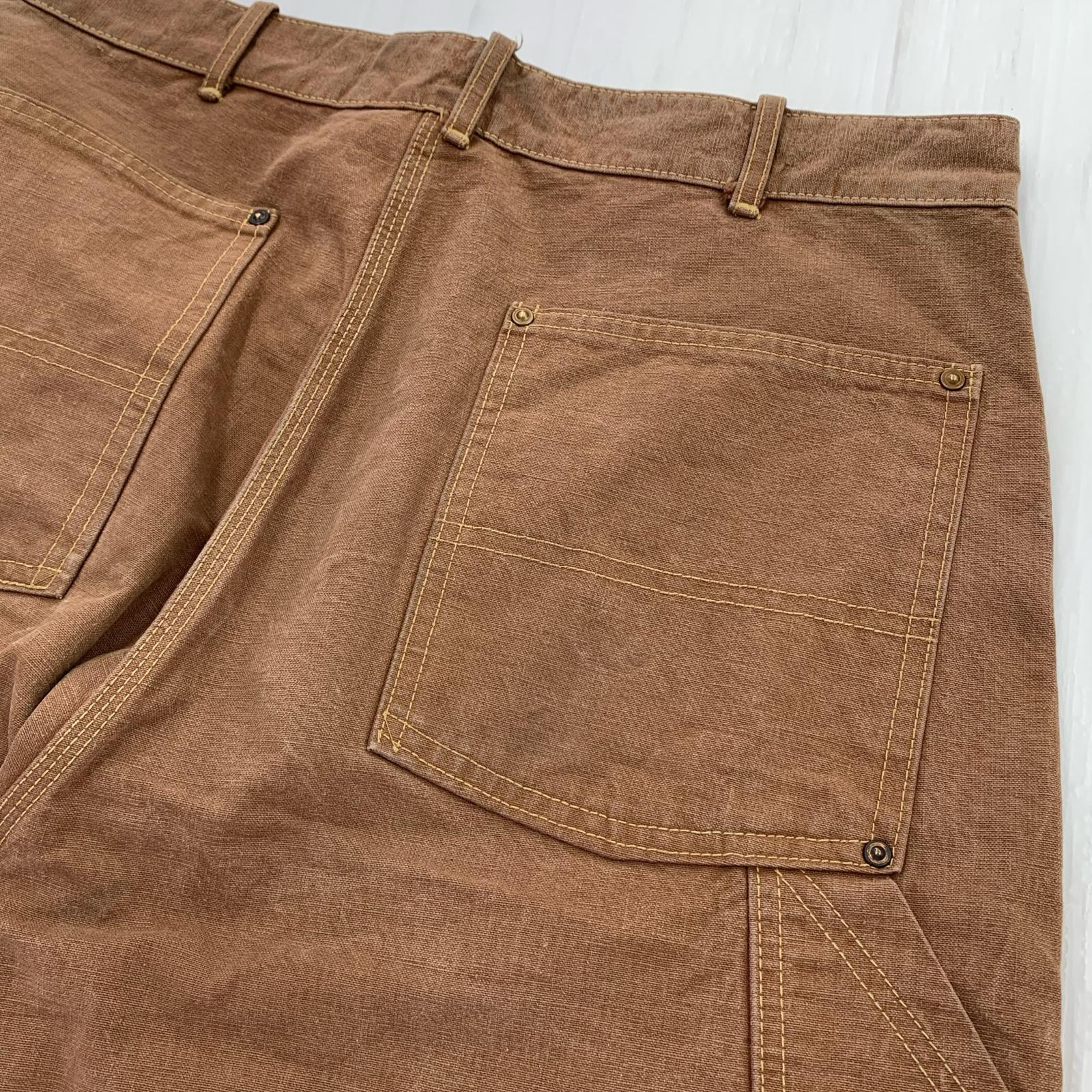 パンツ 40s 復刻 ハートタグ ダック ペインター 34×34 34 ブラウン