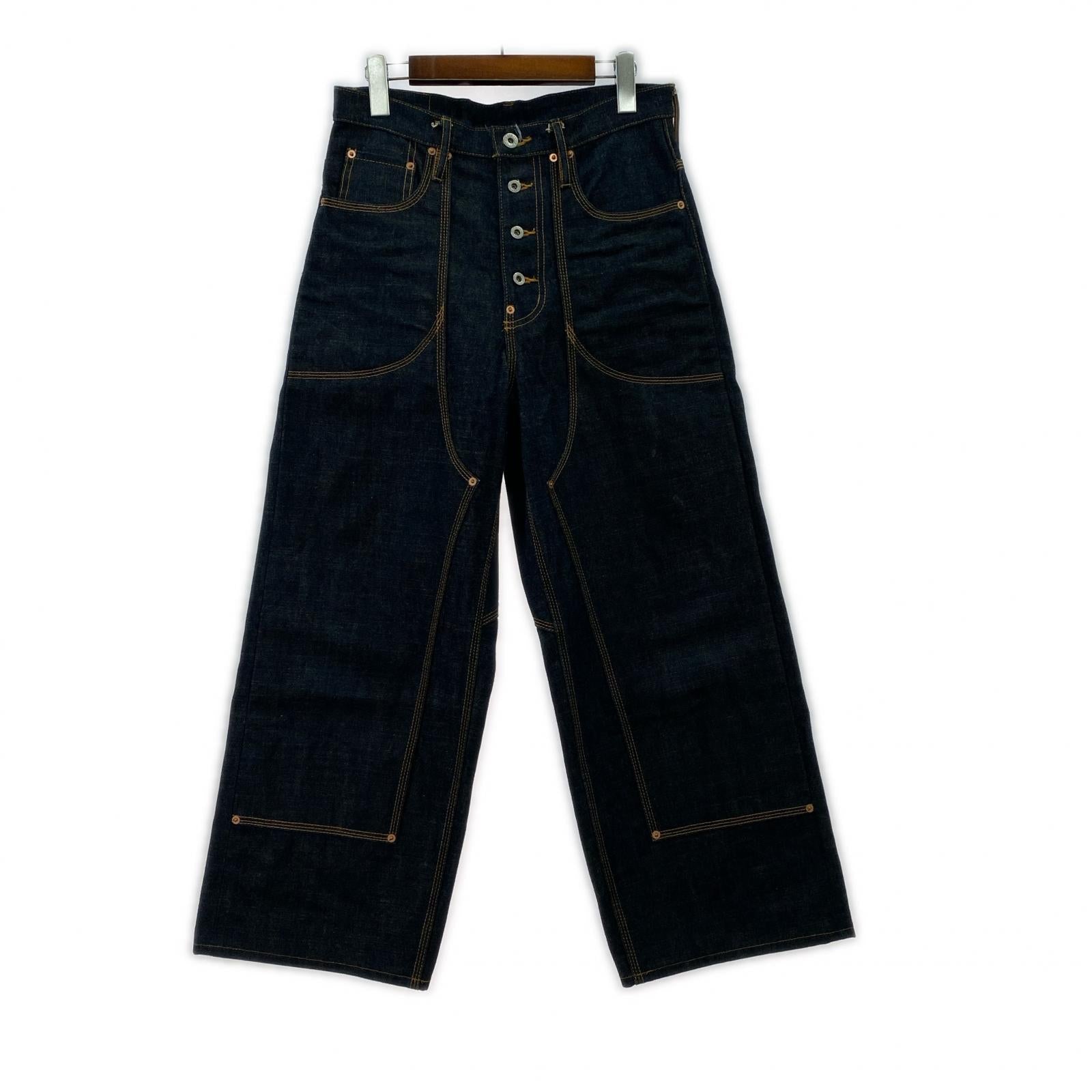 デニムパンツ CLASSIC DOUBLE KNEE DENIM PANTS W30 30 ネイビー