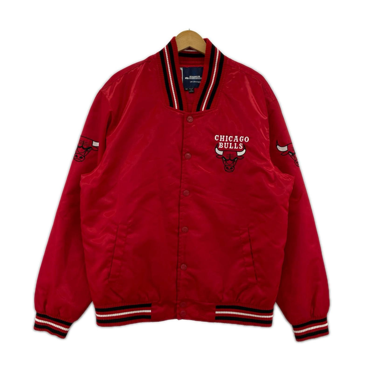 ジャケット JH Design NBA CHICAGO BULLS ポリスタジャン-M M