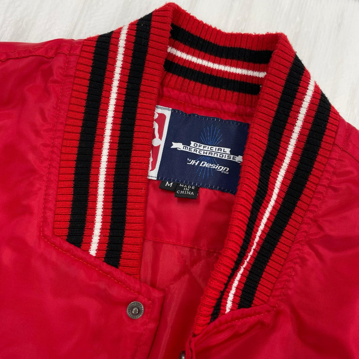 ジャケット JH Design NBA CHICAGO BULLS ポリスタジャン-M M