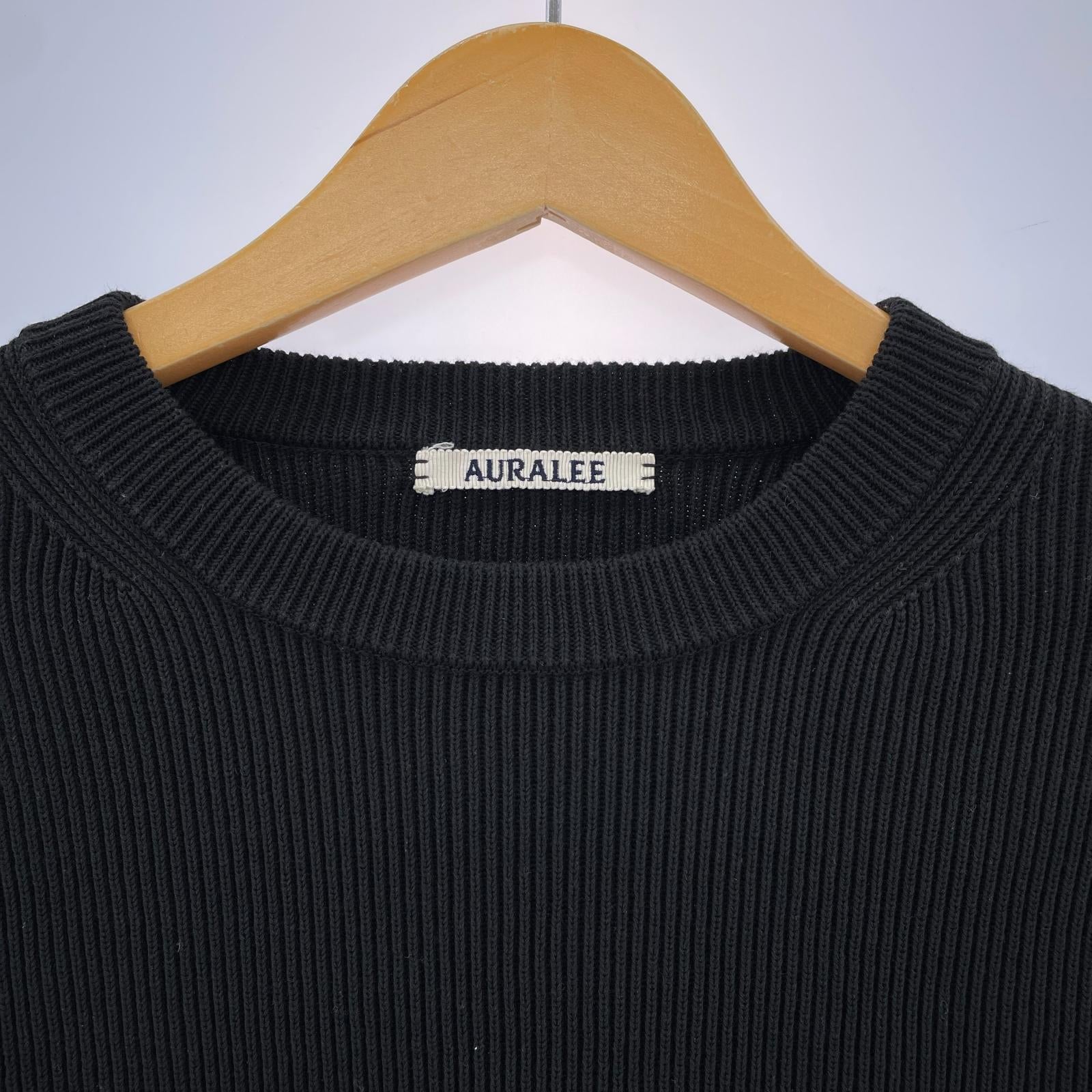 ニット SUPER HARD TWIST RIB KNIT SHORT 1 ブラック