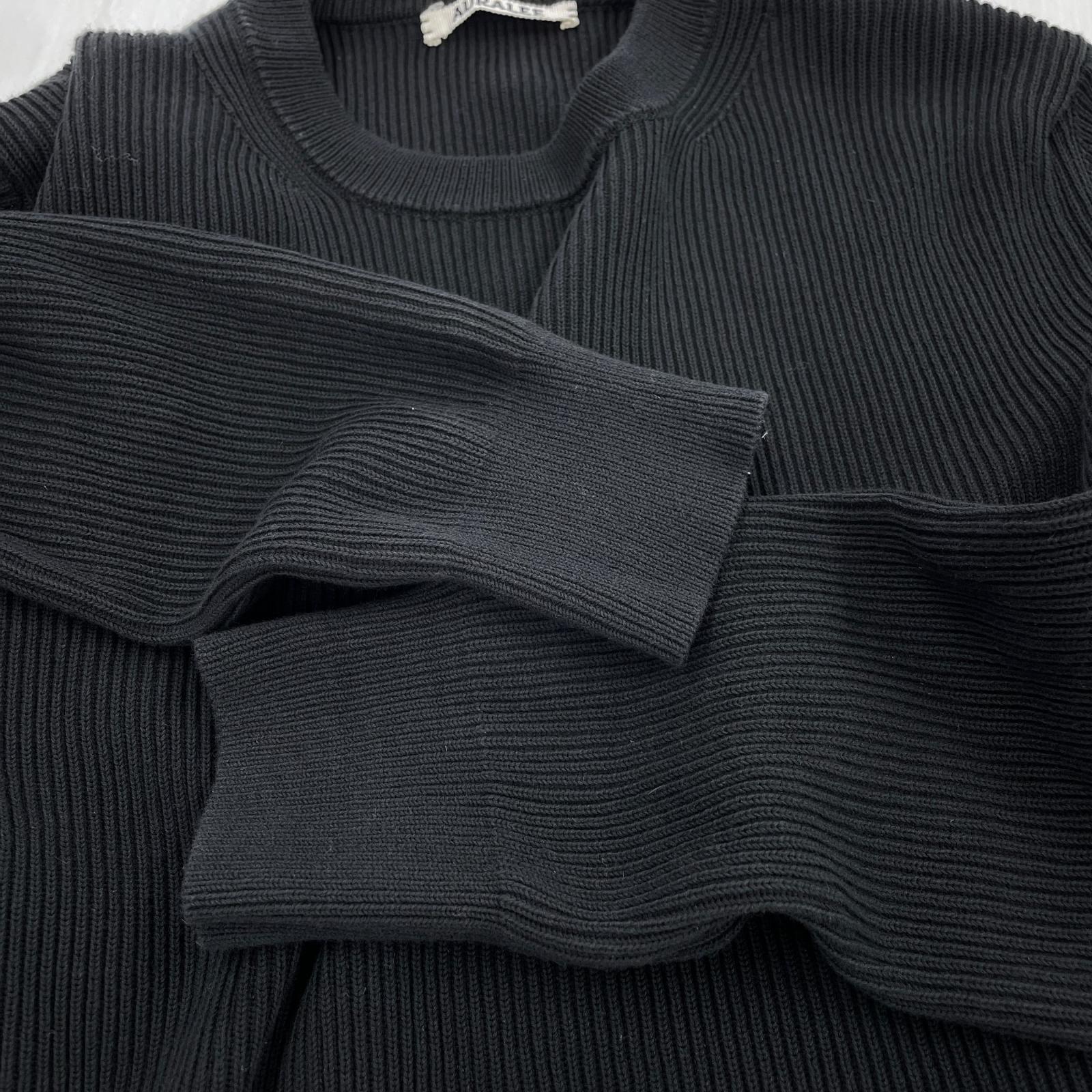 ニット SUPER HARD TWIST RIB KNIT SHORT 1 ブラック