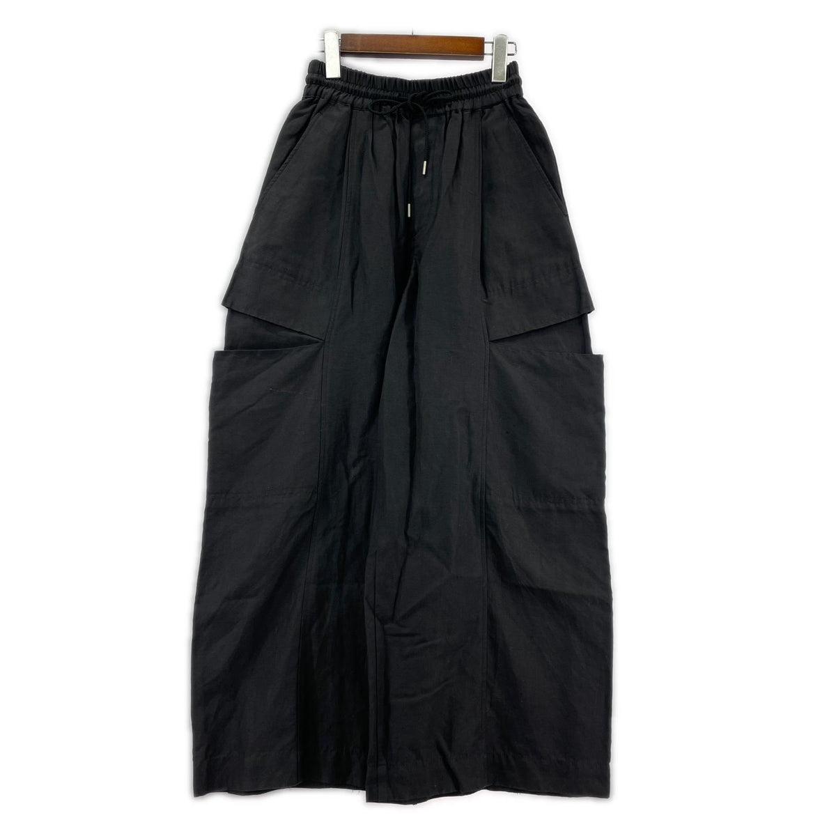 パンツ ドロストワイドカーゴパンツ 黒 34 ブラック