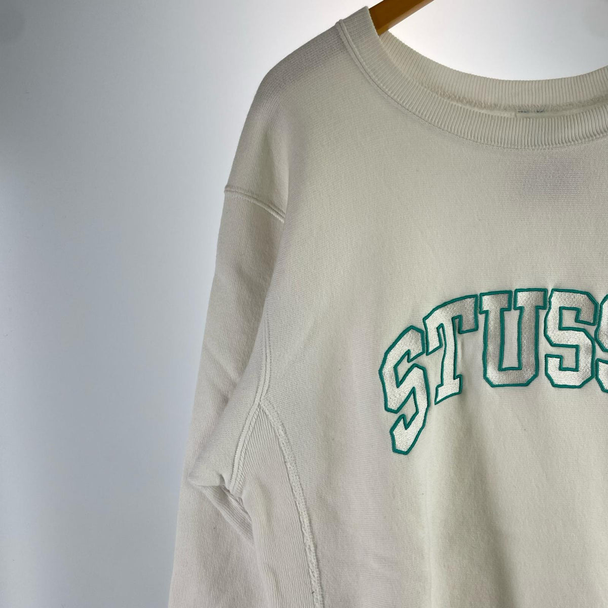 スウェット ×Champion REVERSE WEAVE ｱｰﾁﾛｺﾞｽｳｪｯﾄ 白 L ホワイト