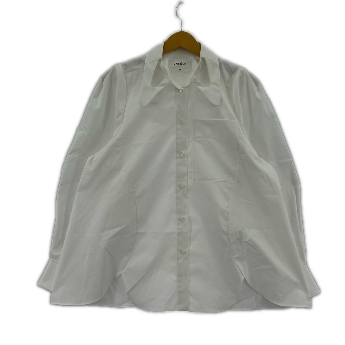 長袖シャツ 2024 HOLE-COLLAR SHIRT 38 38 ホワイト