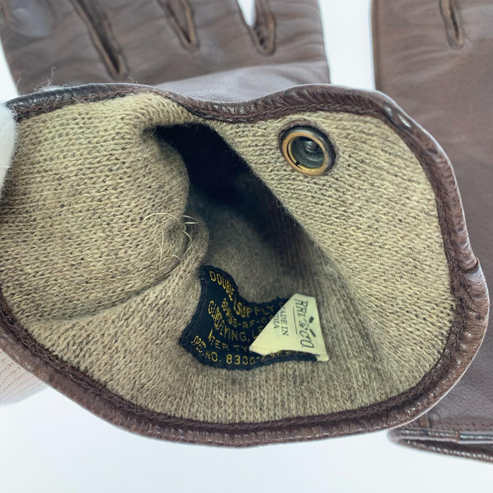 その他アクセサリー RRL レザーグローブ ブラウン