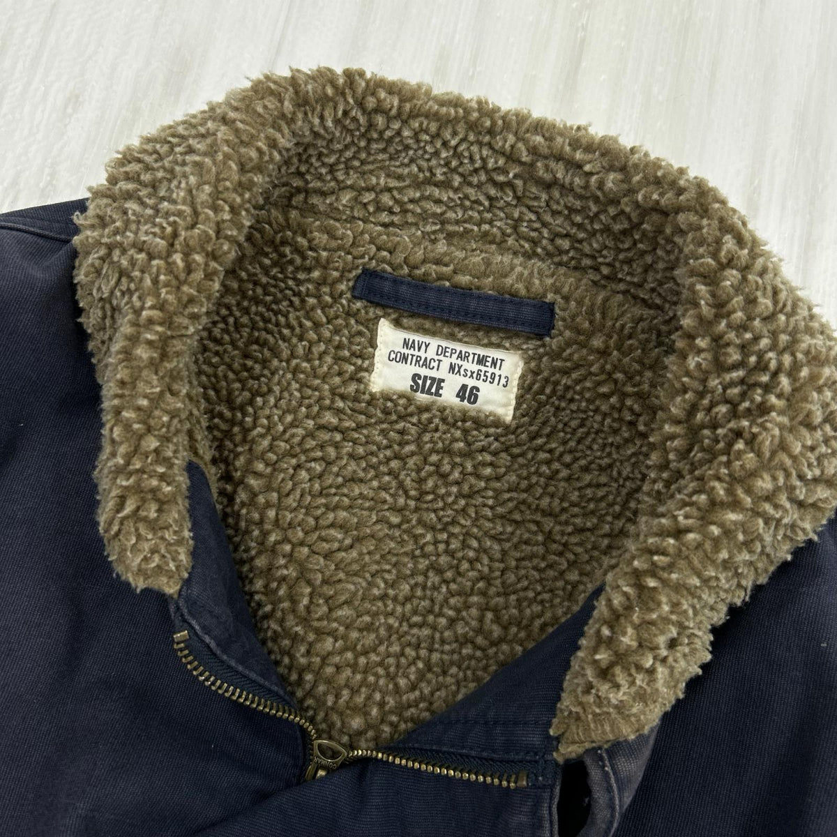 ミリタリージャケット NAVY DEPARTMENT ﾈｲﾋﾞｰ 46 ネイビー
