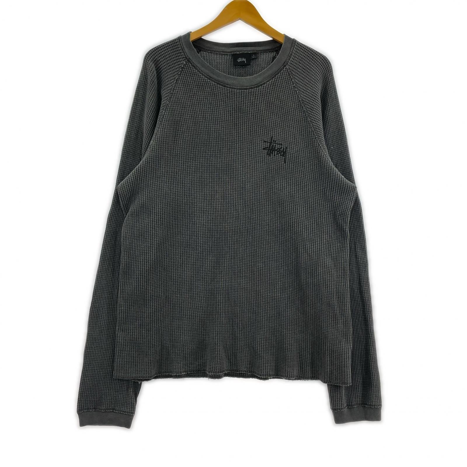 長袖Ｔシャツ RAGLAN THERMAL BASIC STOCK L グレー