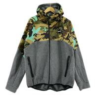 ジャケット ｶﾓ柄　ｼﾞｯﾌﾟｱｯﾌﾟｼﾞｬｹｯﾄ　L L グレー