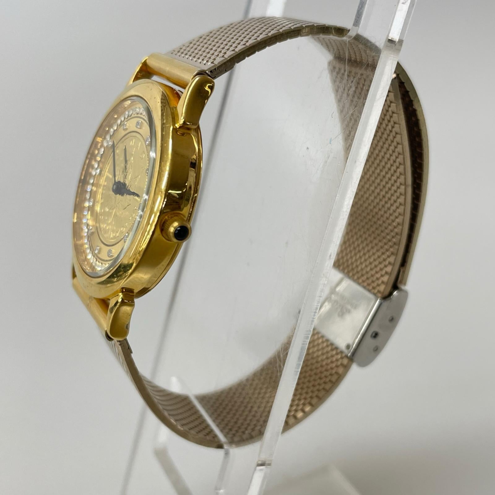 腕時計 ELGIN INTERNATIONAL コインウォッチ 1/10 リーフ ゴールド