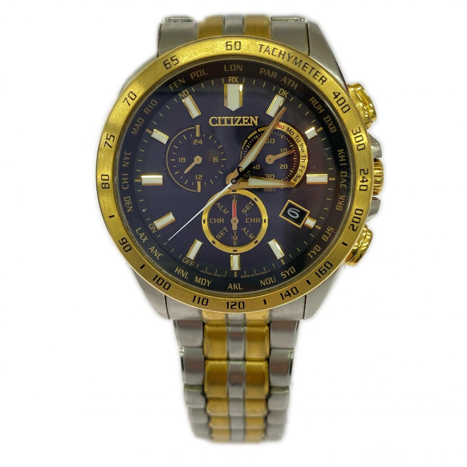 腕時計 ECO-DRIVE/電波ソーラー/E660-S122244