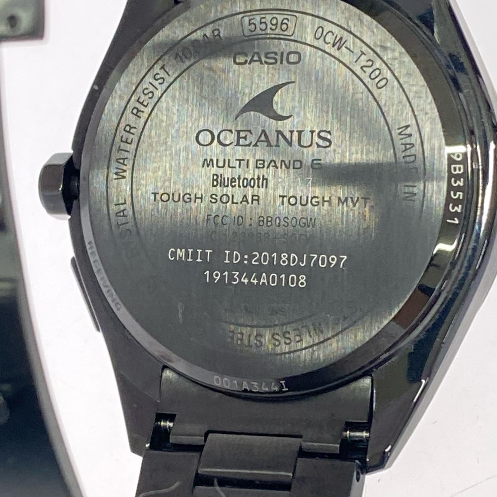 腕時計 OCEANUS/タフソーラー/OCW-T200SB-1AJF ブラック