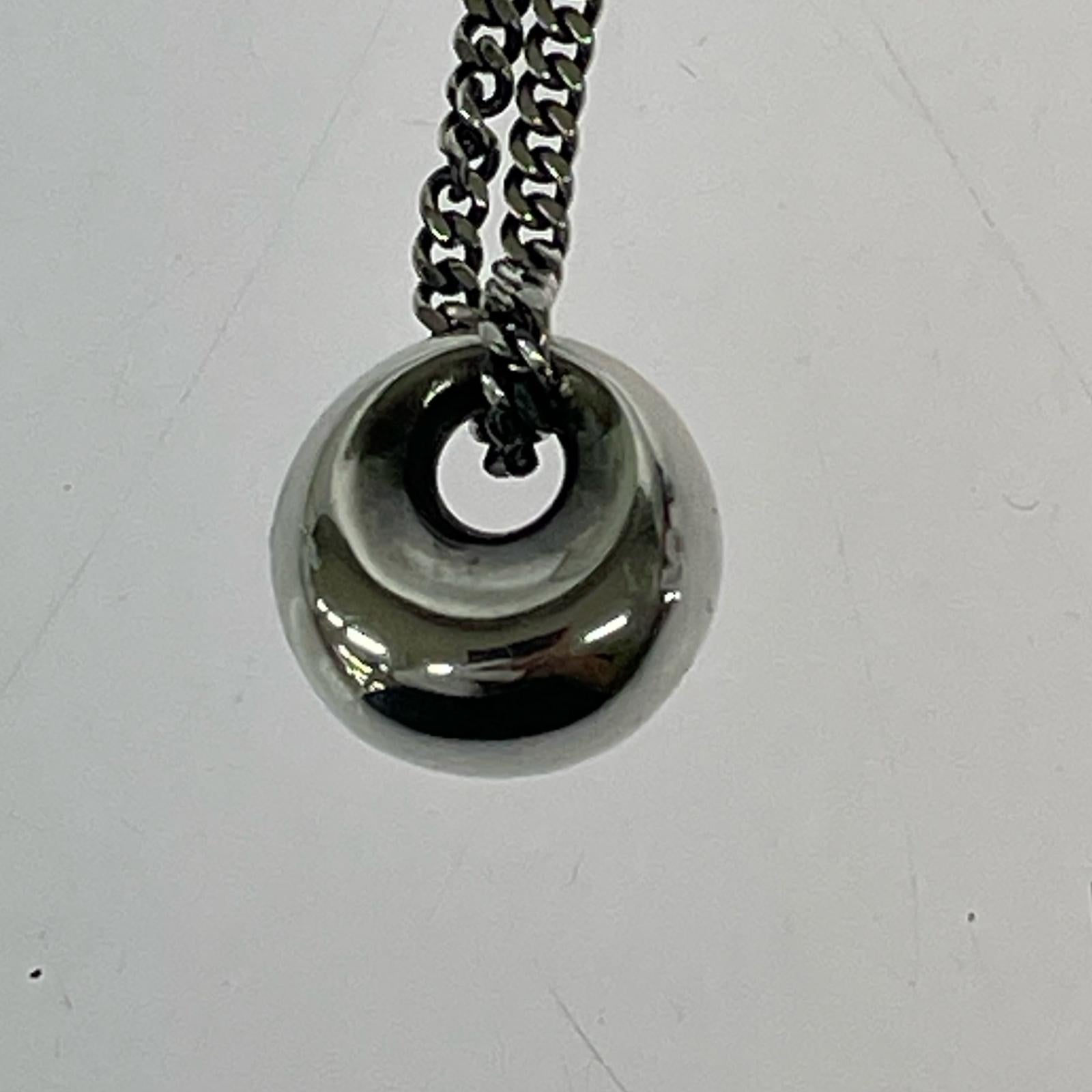 ネックレス METAL MOON SV Large(40cm) シルバー