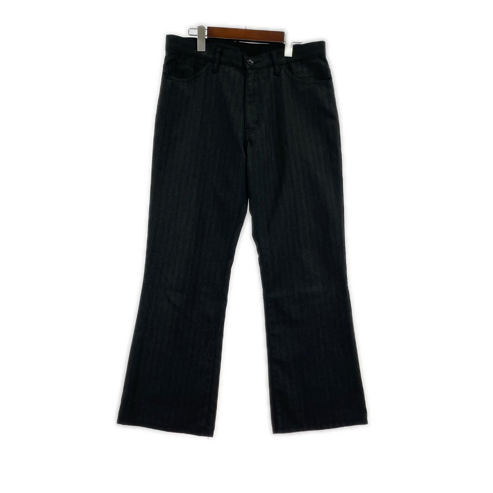 パンツ COMME des GARCONS HOMME ストライプスラックス HN-P027 (L) L