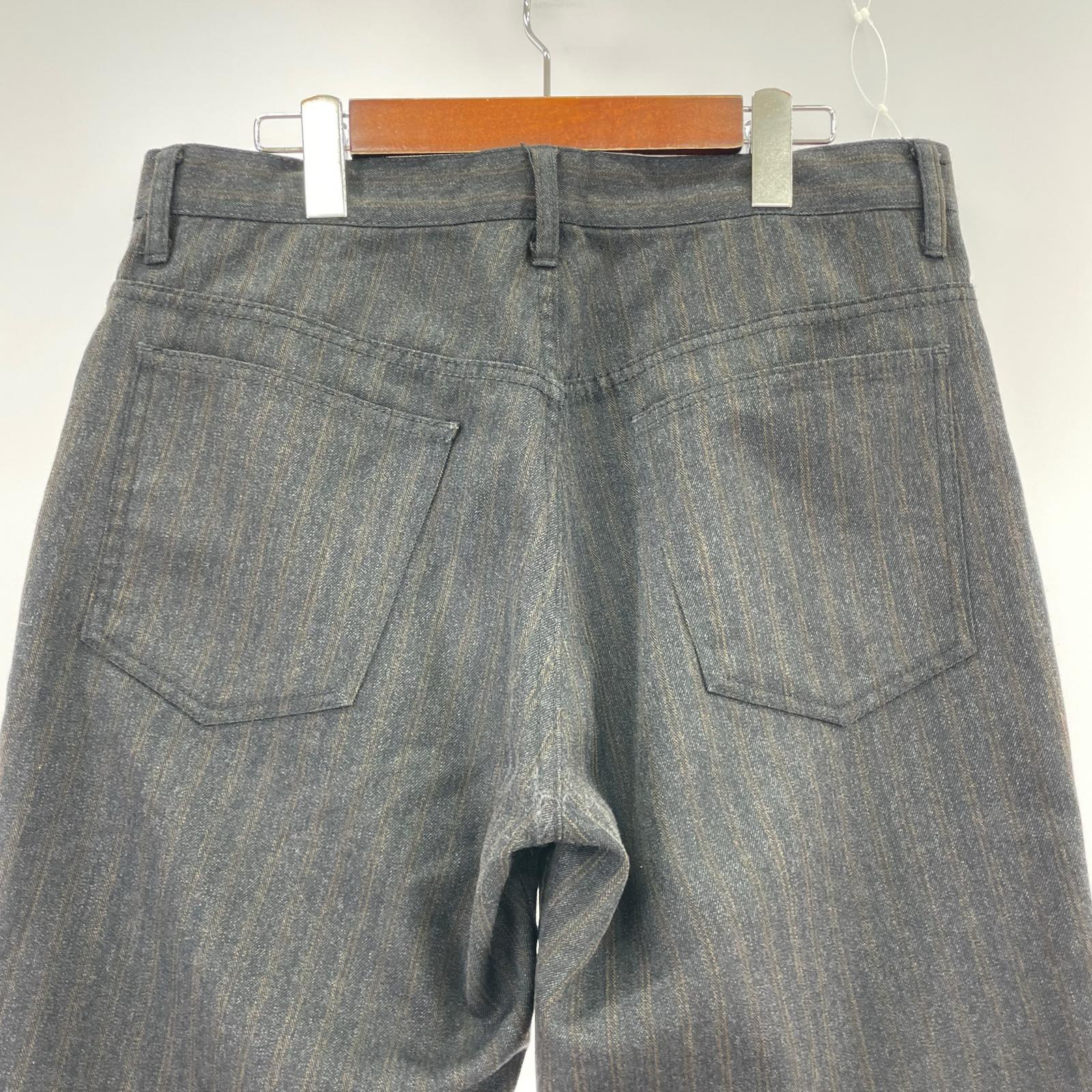 パンツ COMME des GARCONS HOMME ストライプスラックス HN-P027 (L) L