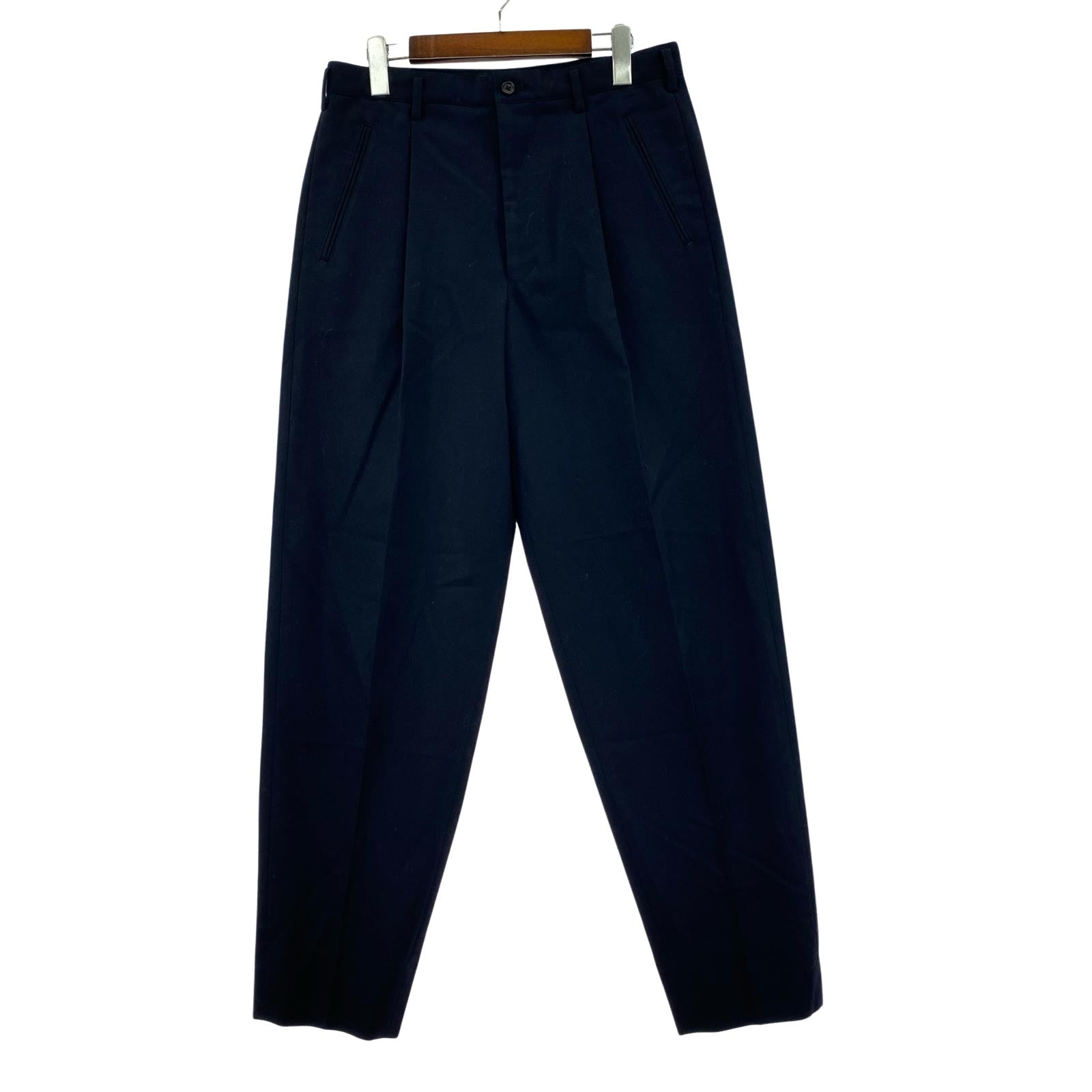 パンツ 90s スラックス ネイビー S S