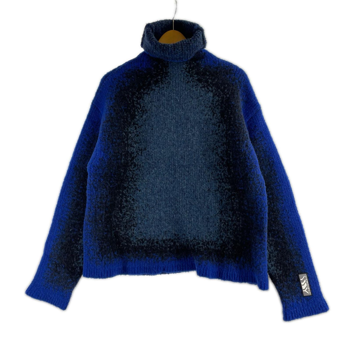 ニット GRADIENT HEAVY KNIT BLU (S) S ブルー