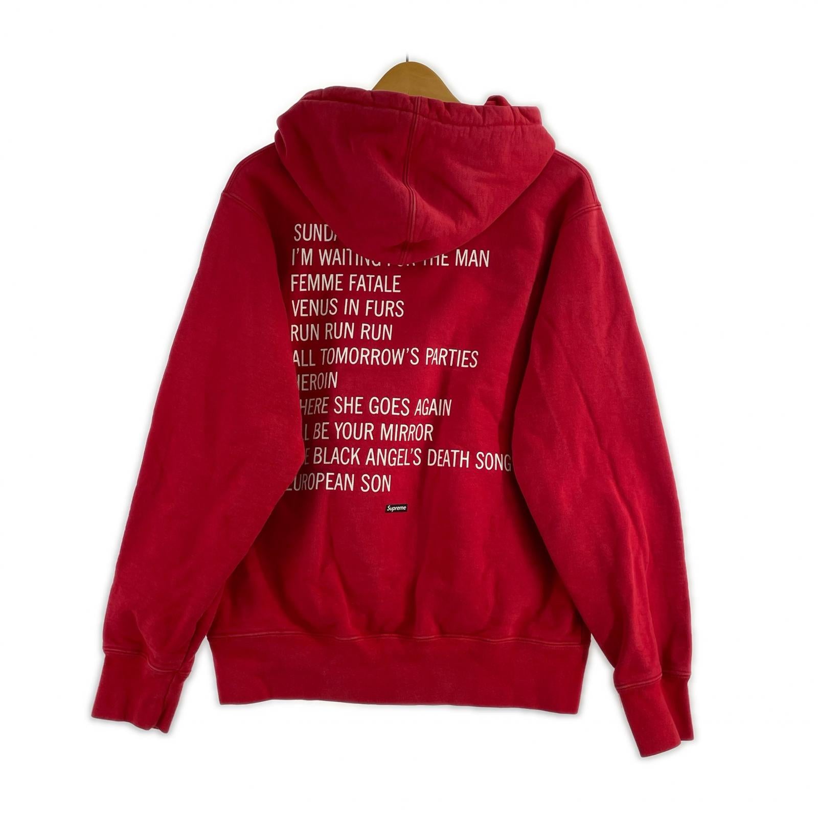 パーカー The Velvet Underground Hooded Sweatshirt S レッド