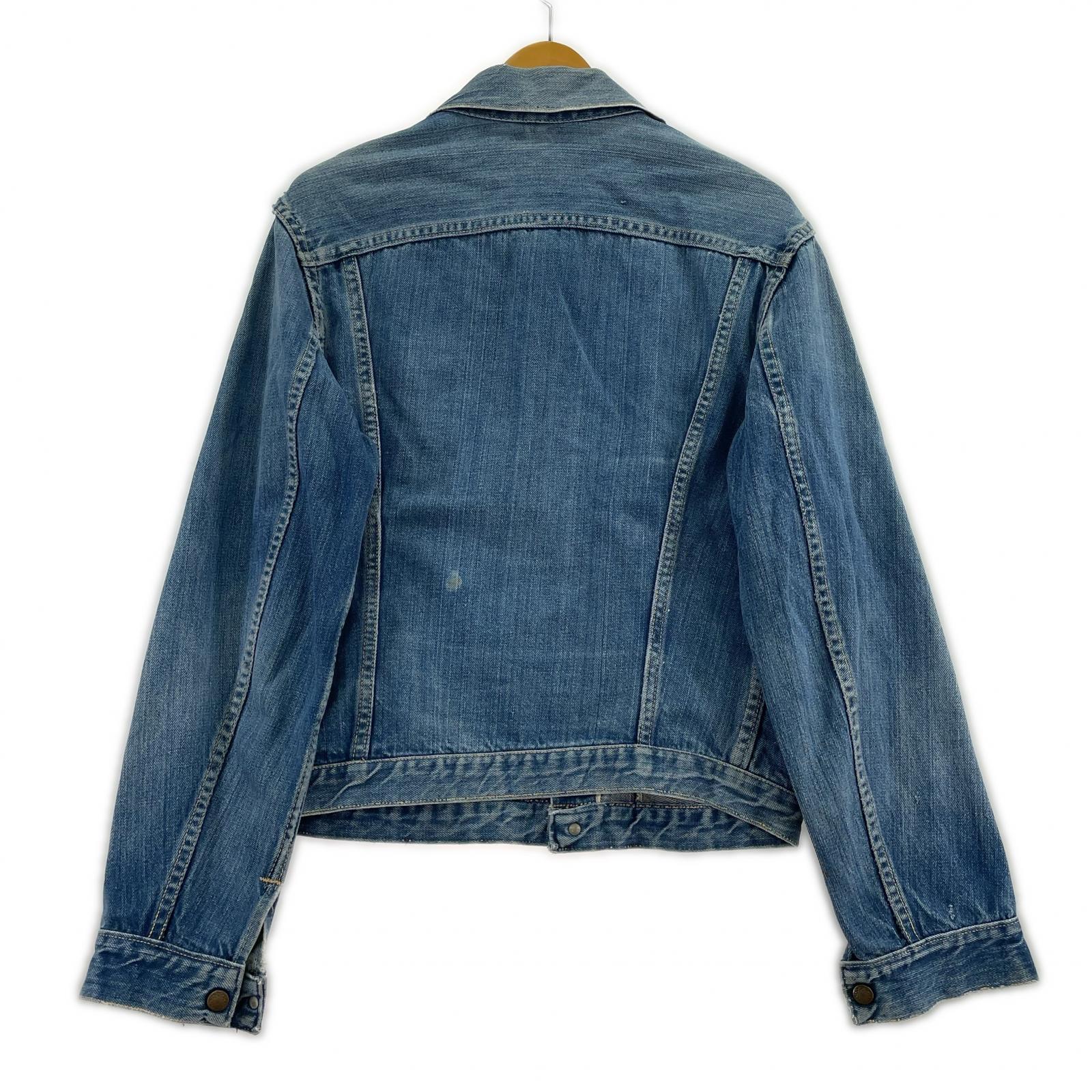 デニムジャケット VINTAGE バスケットボタン ブルー