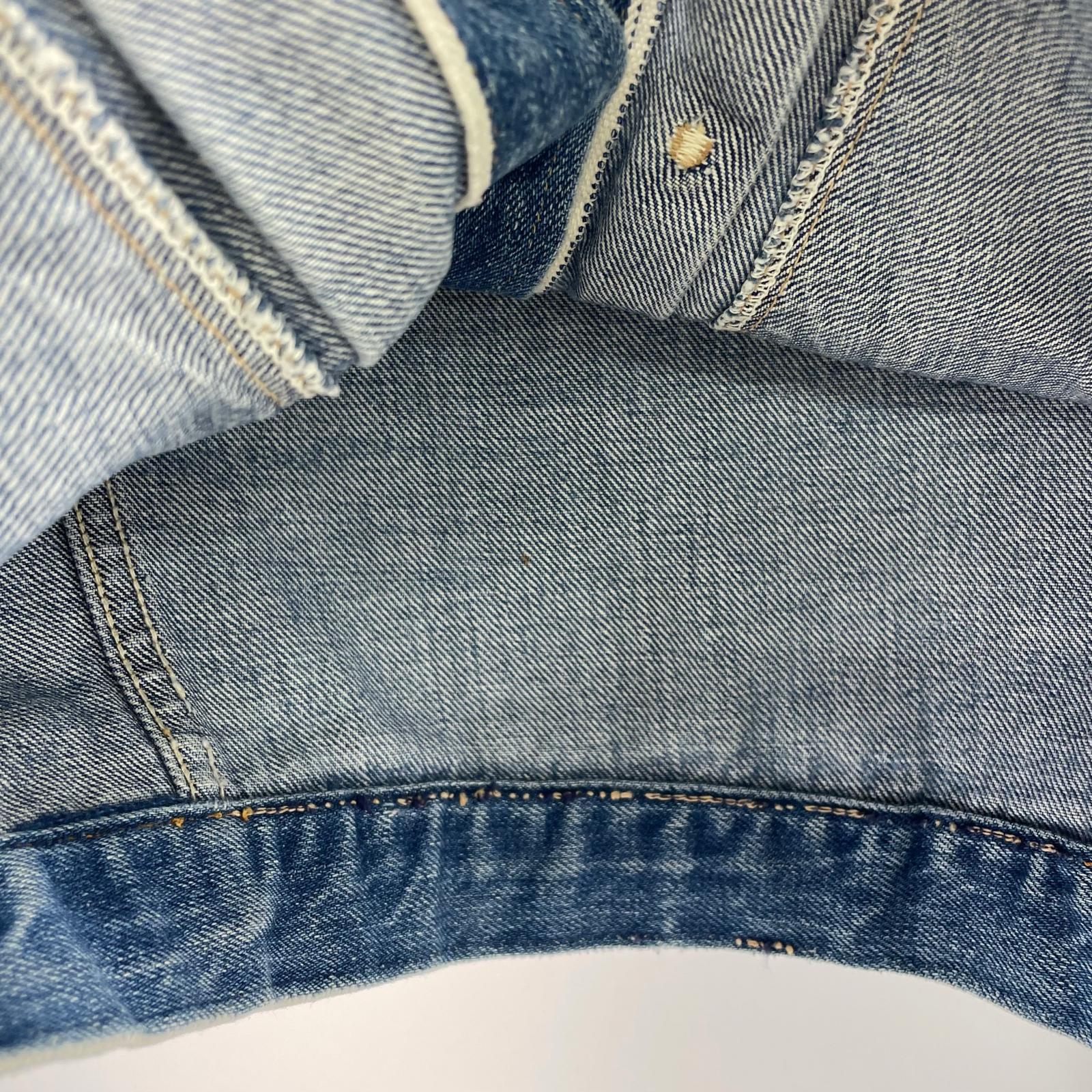 デニムジャケット VINTAGE バスケットボタン ブルー