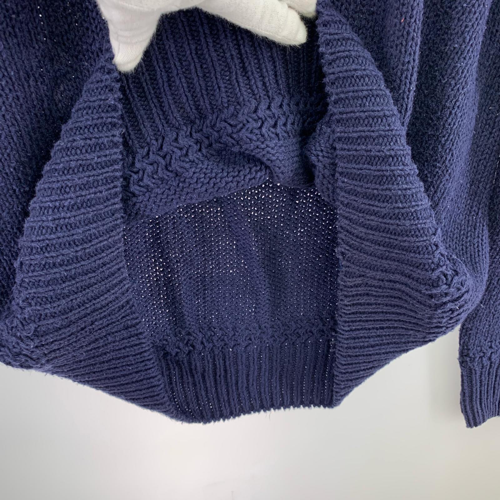ニット POLO RALPH LAUREN 星条旗 ニット 紺 (S) S ネイビー