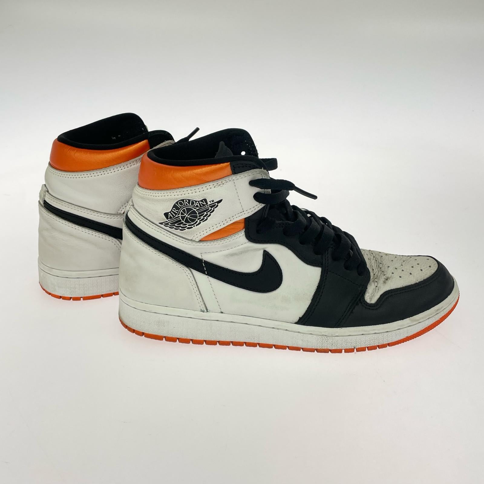スニーカー 555088-180/AIR JORDAN1/白黒オレンジ 28cm (US10 UK9 1/2 EU46)