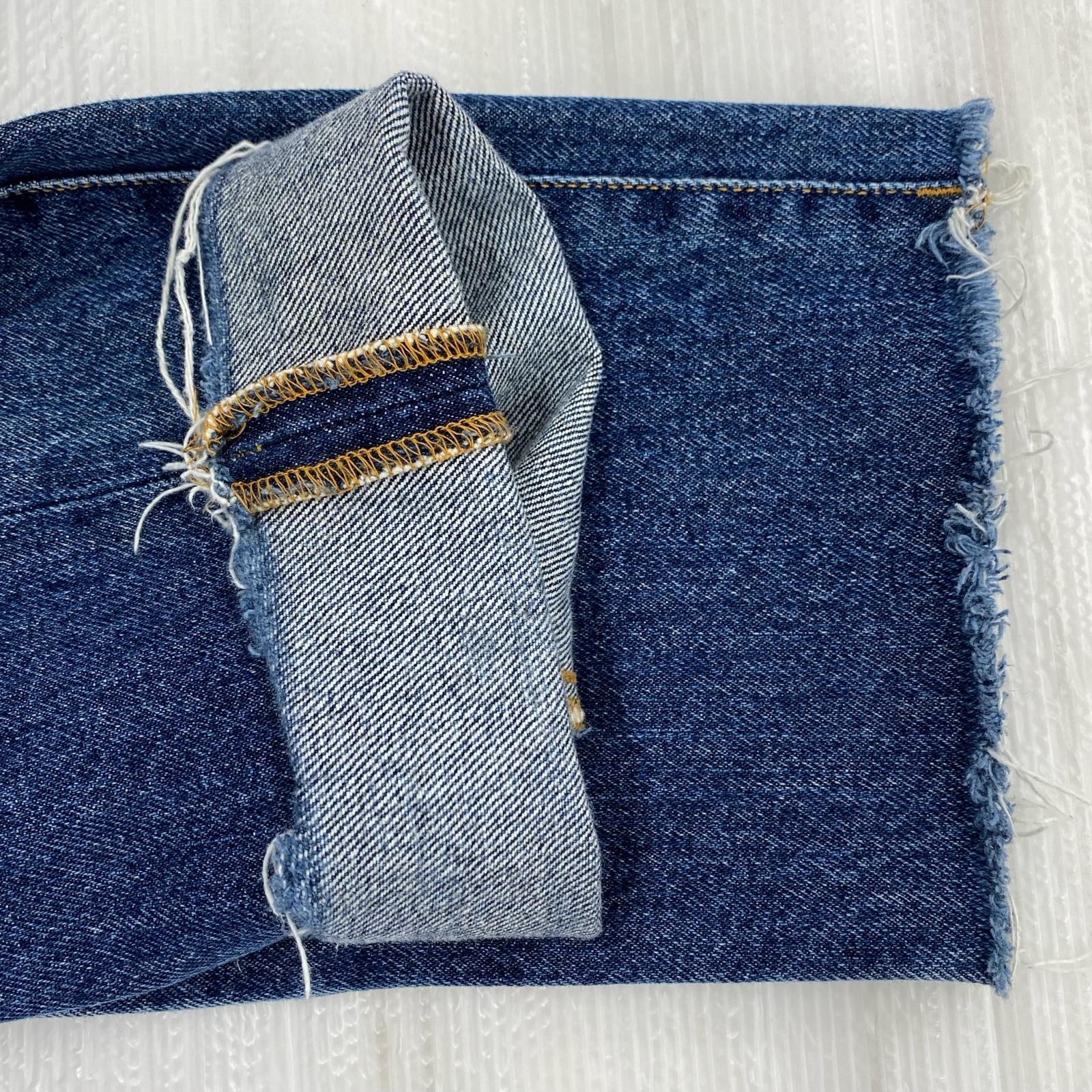 デニムパンツ TAPERED DENIM (W31) S ネイビー