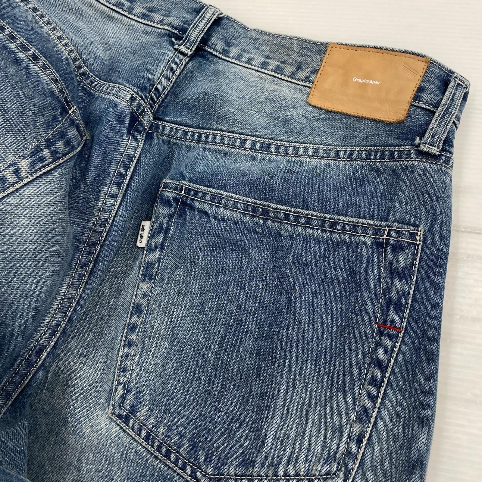デニムパンツ ウォッシュ 青 GU233-40183B 2 ブルー