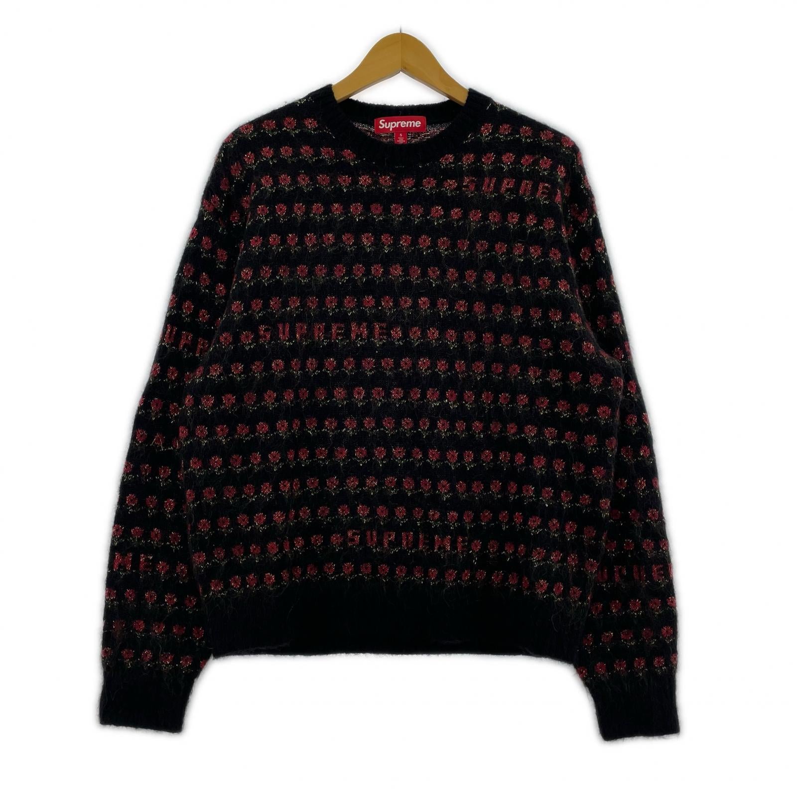 ニット Flowers Metallic Sweater Black S S ブラック