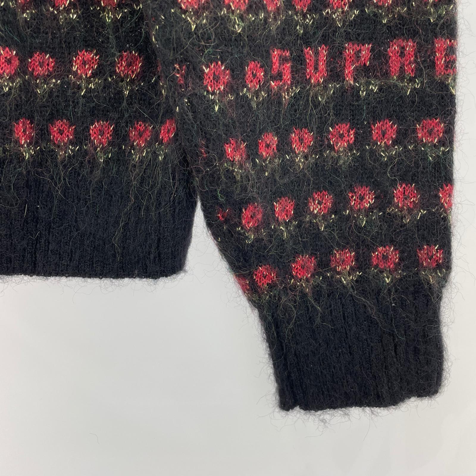 ニット Flowers Metallic Sweater Black S S ブラック