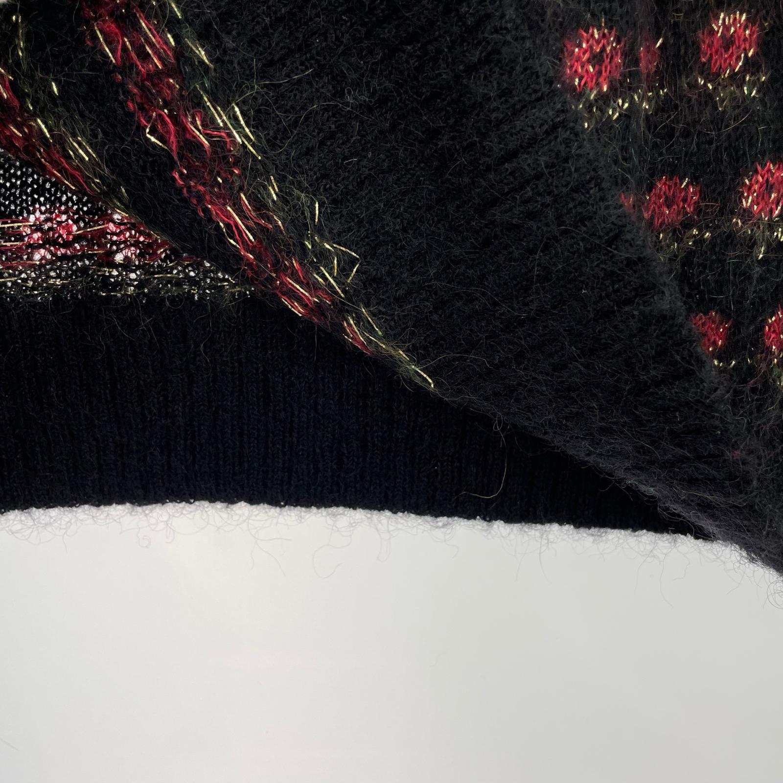 ニット Flowers Metallic Sweater Black S S ブラック