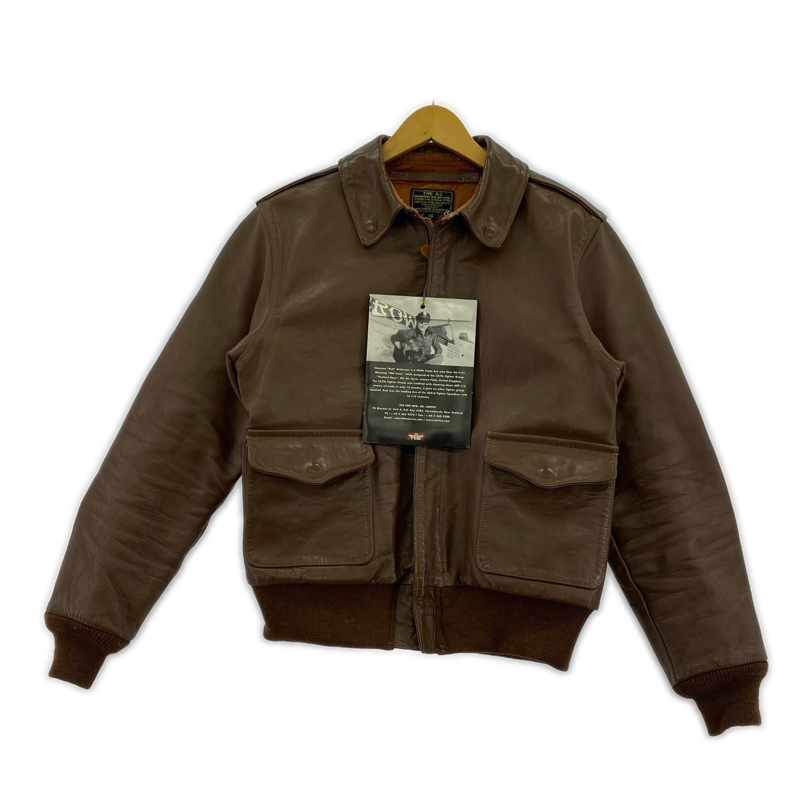 レザージャケット THE FEW A-2 30-1415 レザー 茶 (38) 38 ブラウン
