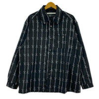 長袖シャツ Children of the discordance PERSONAL DATA PRINT LONG SLEEVE SHIRT 2 ブラック