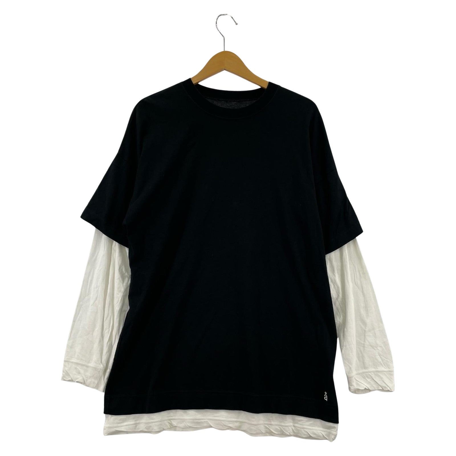 長袖Ｔシャツ nagonstans レイヤードTee M BLK M ブラック