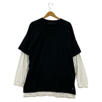 長袖Ｔシャツ nagonstans レイヤードTee M BLK M ブラック