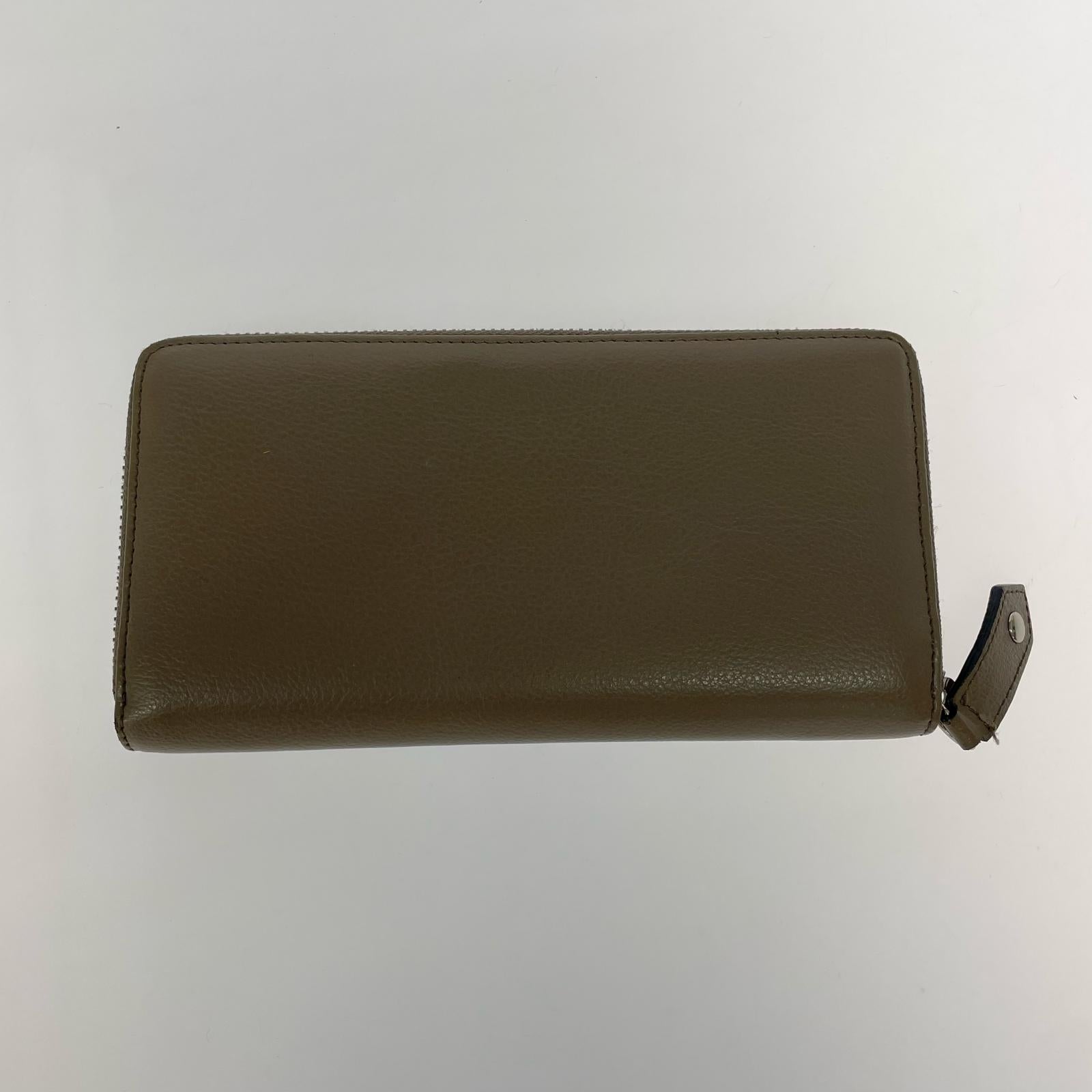 長財布 ラウンドジップ財布　茶 ブラウン