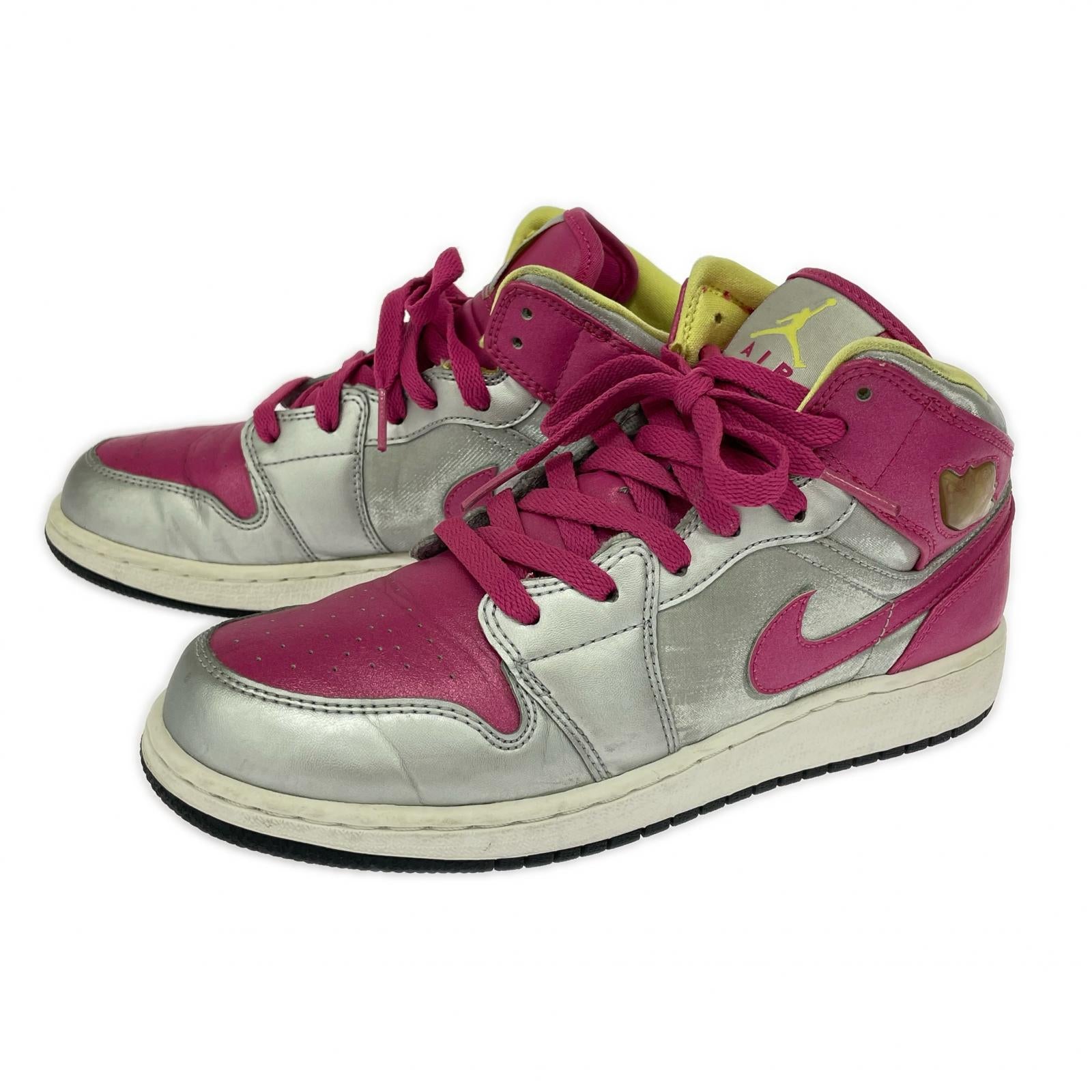 スニーカー Jordan 1 Mid GS ピンク 24.0cm 24cm (US6 UK5 1/2 EU38)