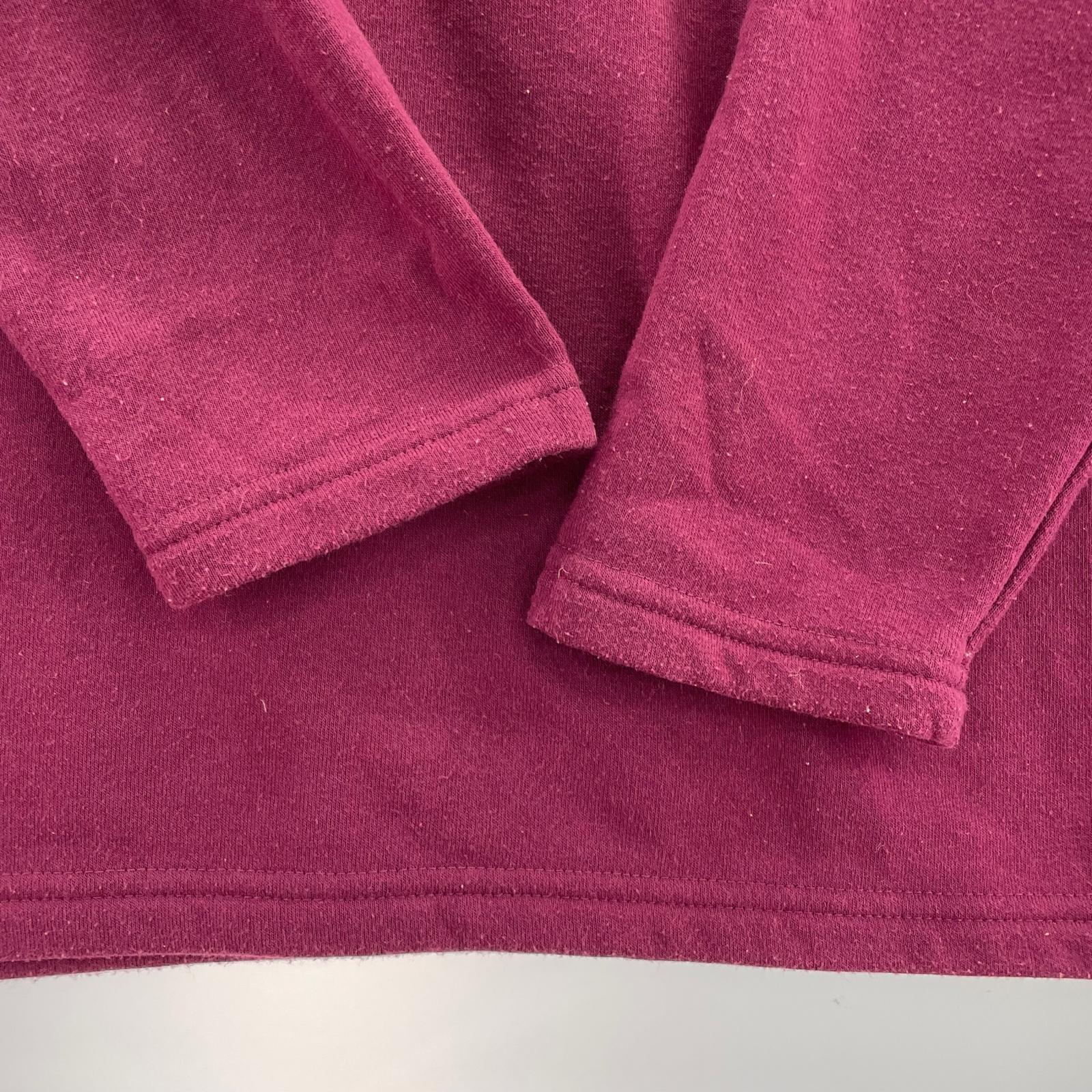 スウェット NIKE 00s print sweat shirt M ボルドー 銀タグ M