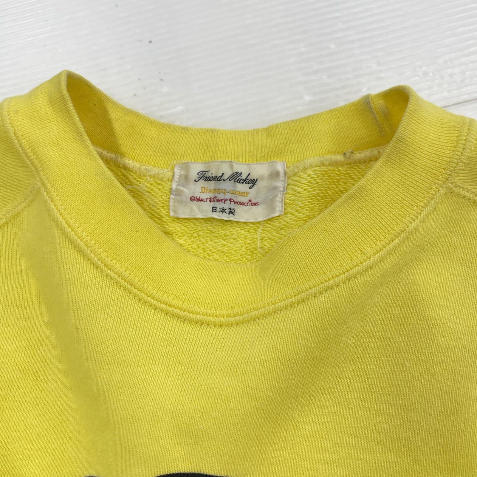 スウェット MICKEY MOUSE 日本製 黄 (-) イエロー