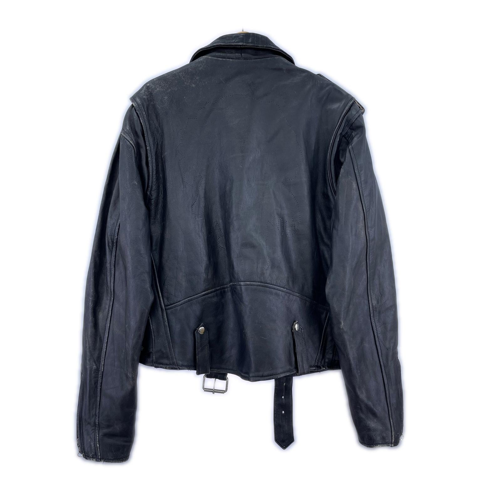 ライダースジャケット COWHIDE ダブルライダース ブラック