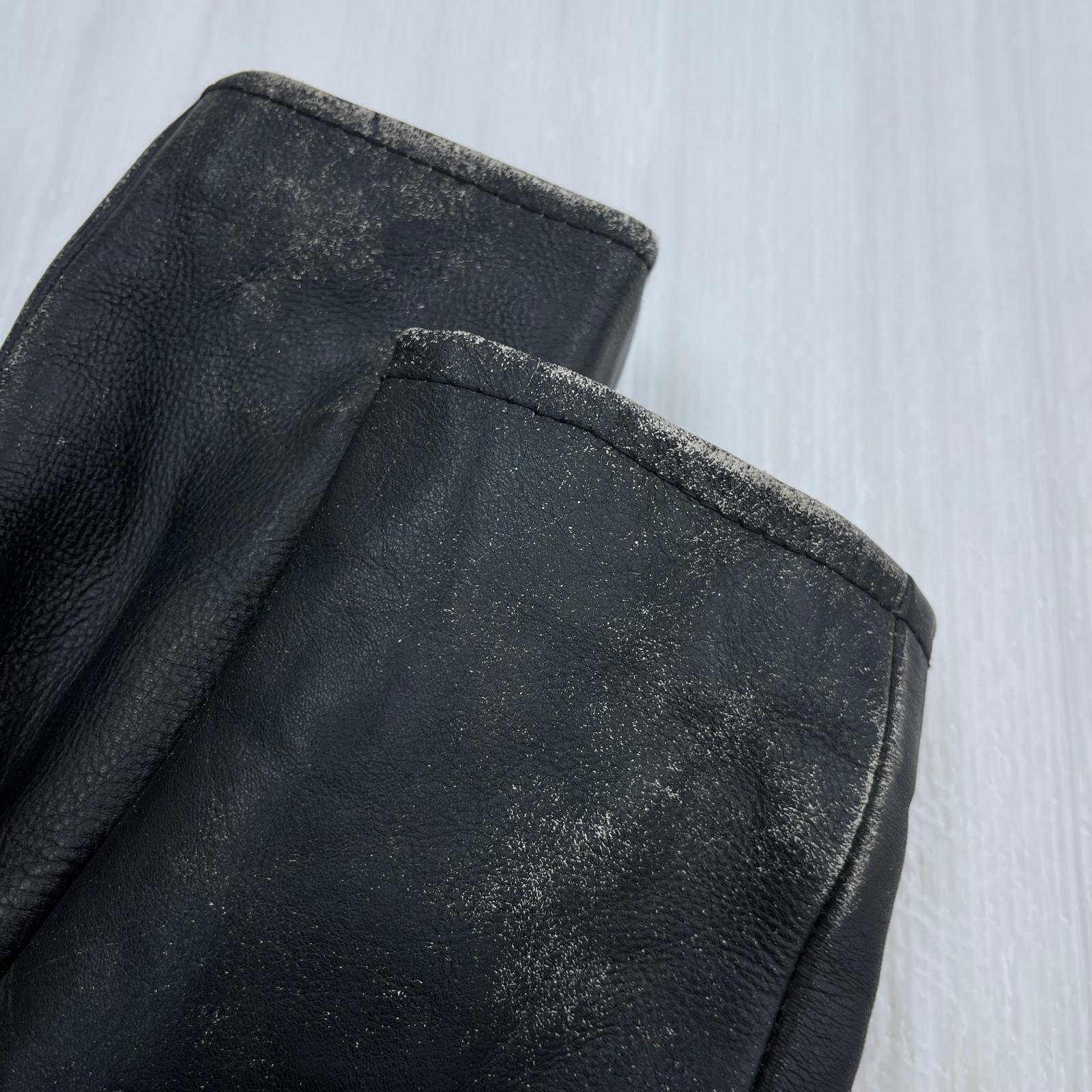 ライダースジャケット COWHIDE ダブルライダース ブラック