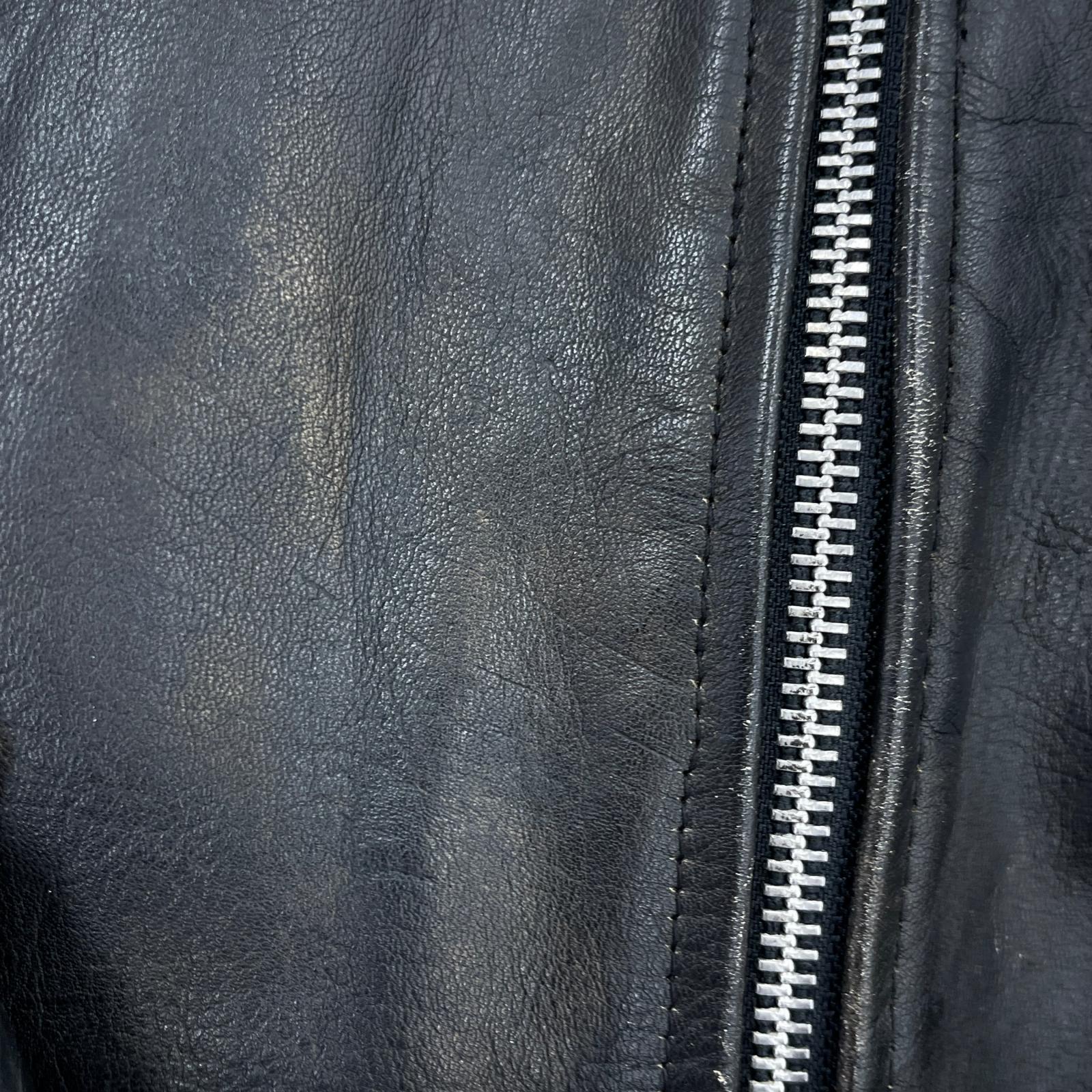 ライダースジャケット COWHIDE ダブルライダース ブラック