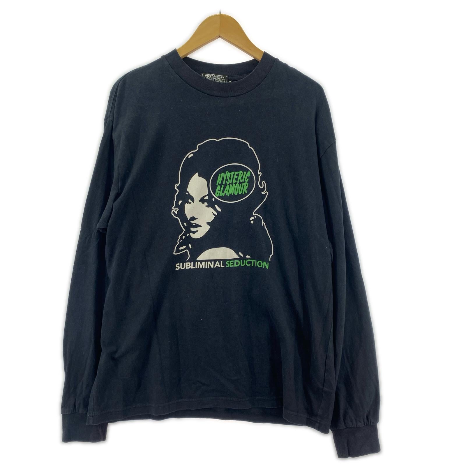 長袖Ｔシャツ 23SS プリント 黒 (M) M ブラック