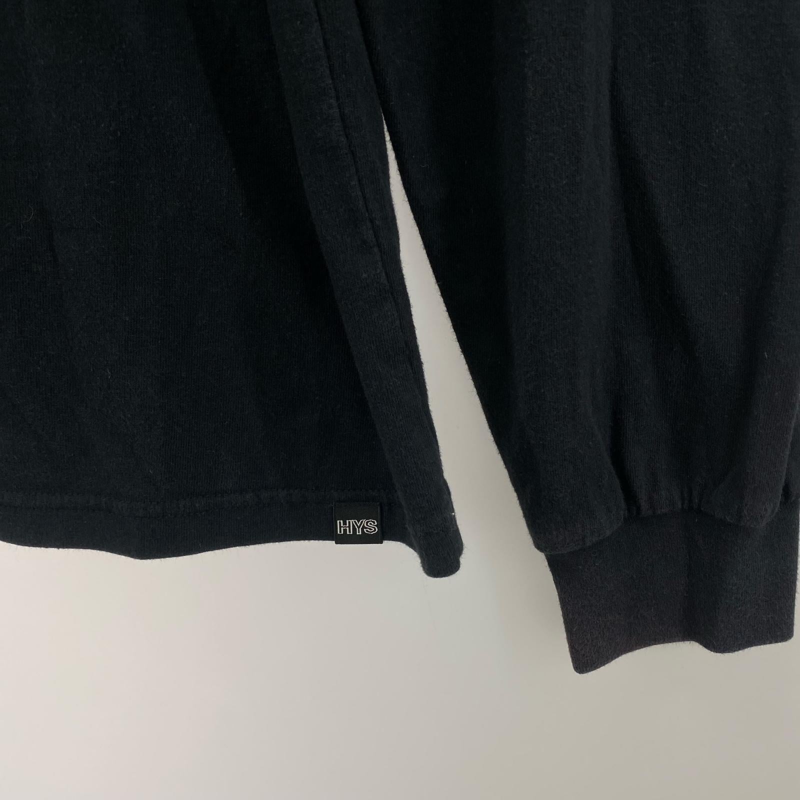 長袖Ｔシャツ 23SS プリント 黒 (M) M ブラック