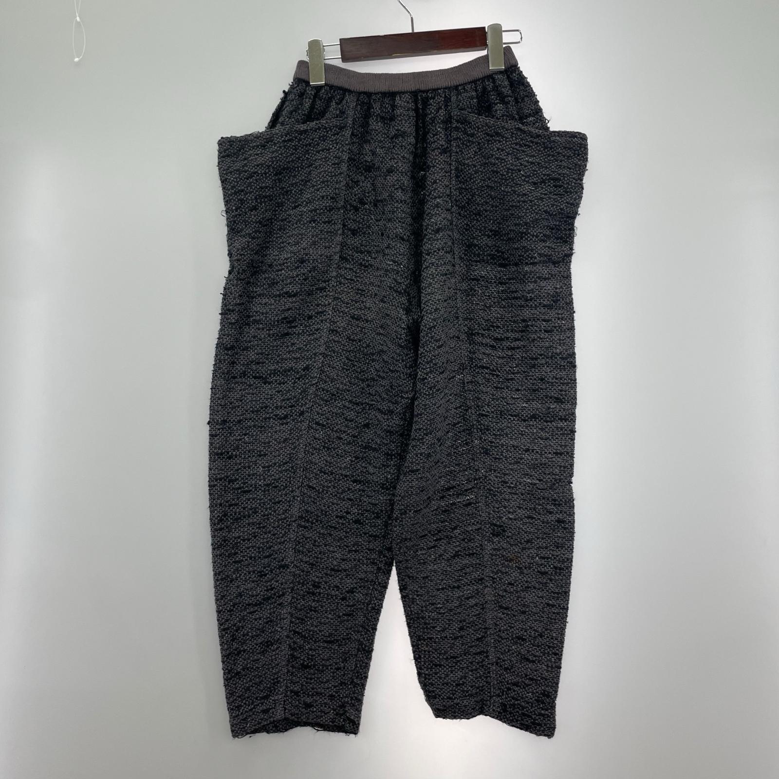 パンツ 70~80s All Styｌe期 ニットサルエルパンツ 黒 ブラック