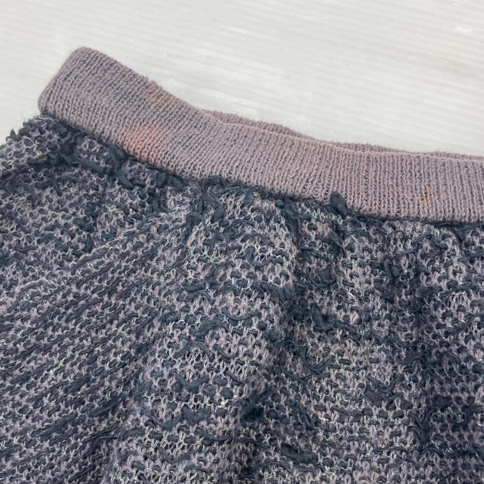 パンツ 70~80s All Styｌe期 ニットサルエルパンツ 黒 ブラック