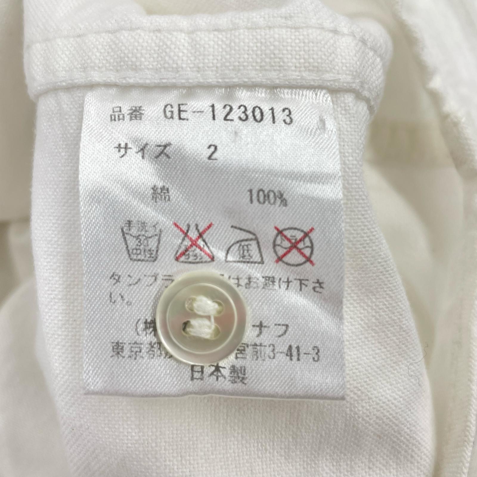 長袖シャツ GOODENOUGH クラウンG刺繍 オックスシャツ 2 ホワイト 2 ホワイト