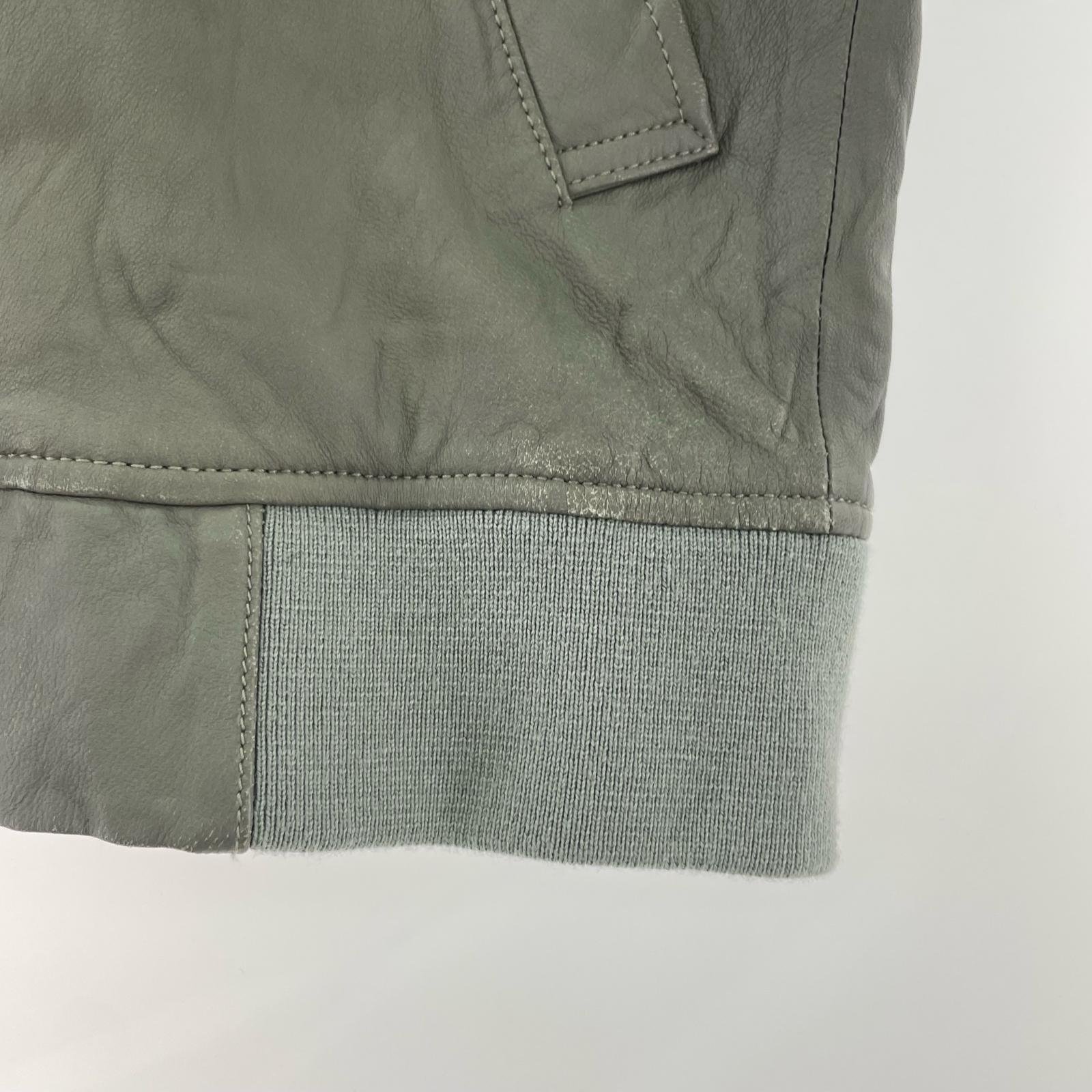 ジャケット SOPHNET. シープレザーミリタリージャケット M グレー M グレー